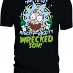 Rick And Morty Riggity Riggity Wrecked Mens T-Shirt