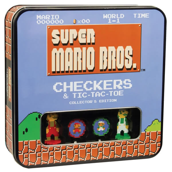 Super Mario Bros Collectors Edition Checkers Board Game